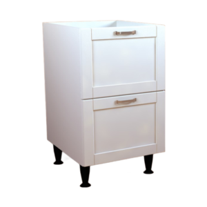 500 Base Cabinet Drawer 560 Crystal White Matt Shaker Style Flat Pack