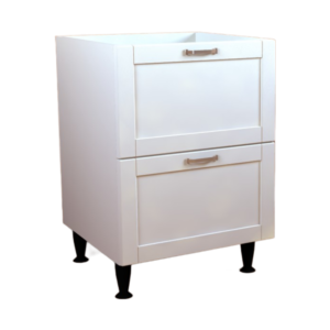 600 Base Cabinet Drawer 560 Crystal White Matt Shaker Style Flat Pack