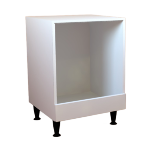 600 Oven Base Cabinet 560 Crystal White Matt Shaker Style Flat Pack