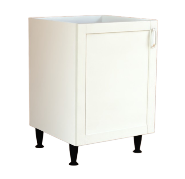 600 Sink Base Cabinet 560 Pearl Grey Matt Shaker Style Rigid