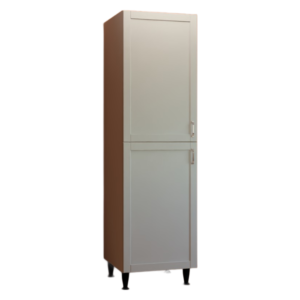 Fidge Freezer 50/50r Tall Unit 560 Pearl Grey Matt Shaker Style Flat Pack