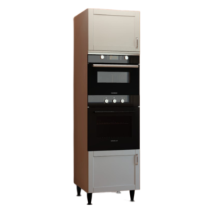 Microwave & Oven Tall Unit 560 Pearl Grey Matt Shaker Style Flat Pack
