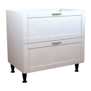 900 Base Cabinet Drawer 560 Crystal White Matt Shaker Style Flat Packed